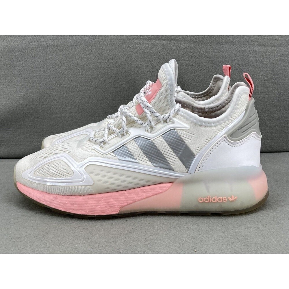 Adidas Women's ZX 2K BOOST W FY2013 Running Shoes in Grey Size 8 - Picture 3 of 8